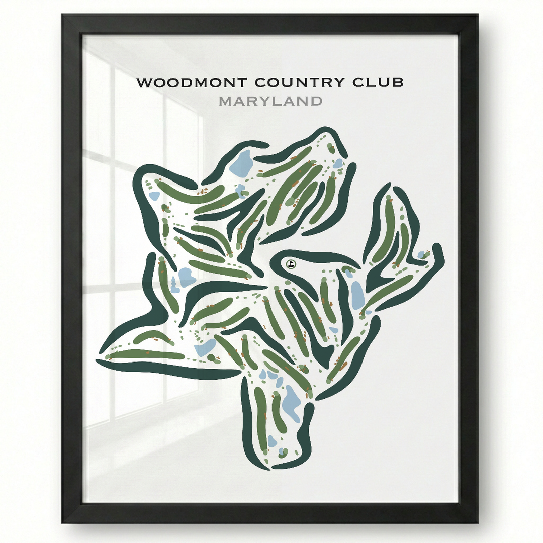 Woodmont Country Club, Maryland - Printed Golf Courses