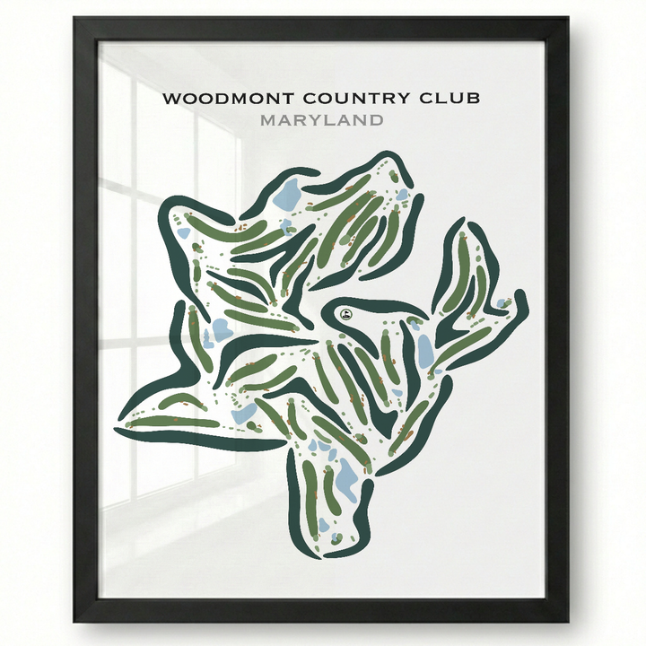 Woodmont Country Club, Maryland - Printed Golf Courses