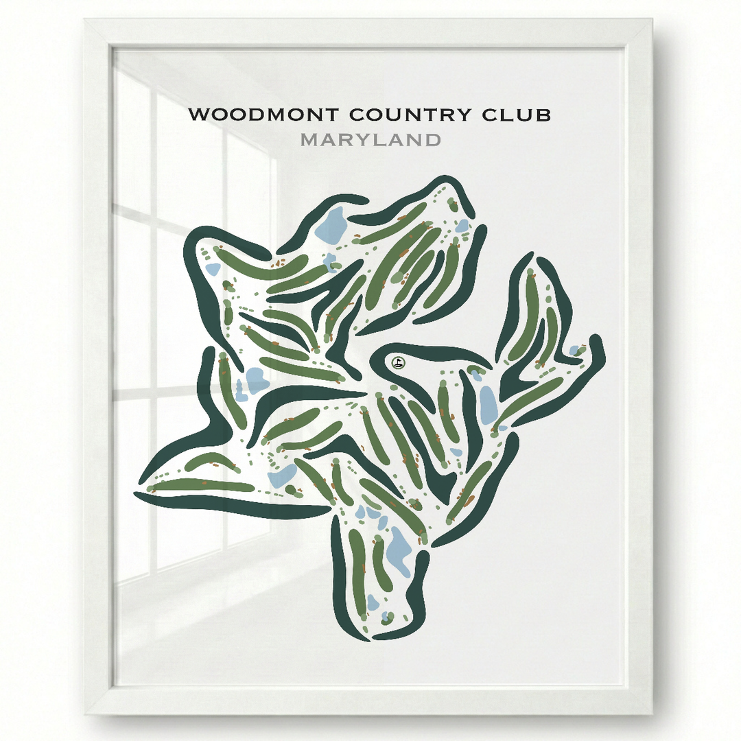 Woodmont Country Club, Maryland - Printed Golf Courses