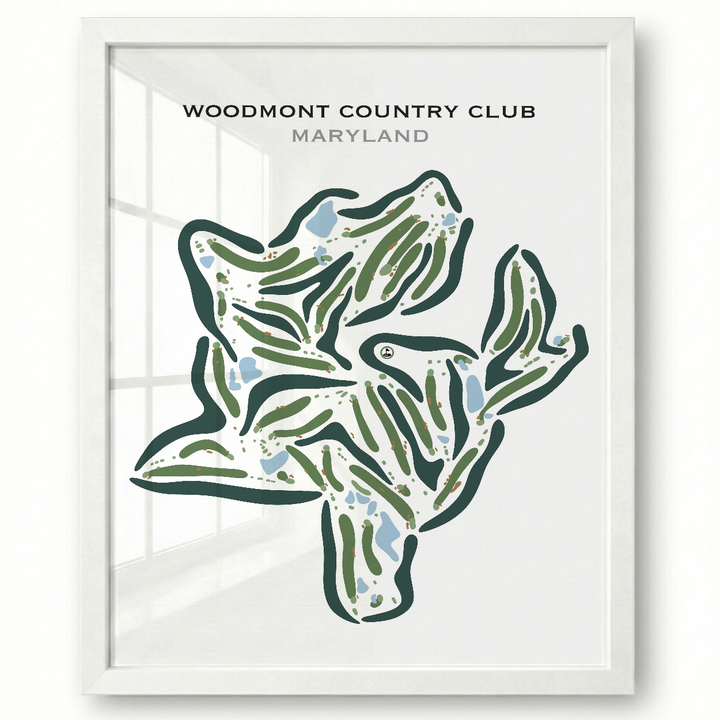 Woodmont Country Club, Maryland - Printed Golf Courses