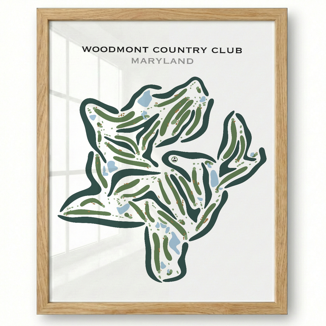 Woodmont Country Club, Maryland - Printed Golf Courses