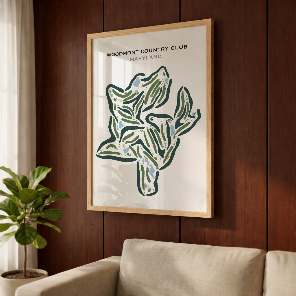 Woodmont Country Club, Maryland - Printed Golf Courses