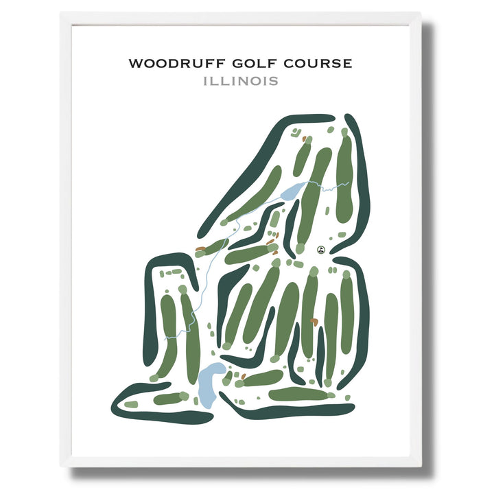 Woodruff Golf Course, Illinois - Printed Golf Courses