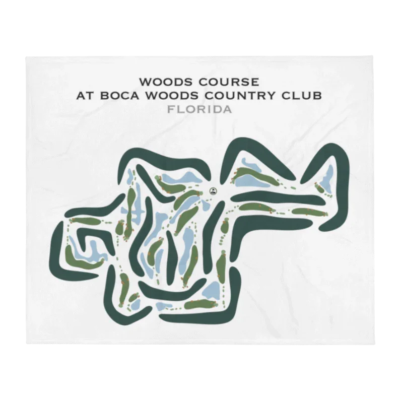 Woods Course at Boca Woods Country Club, Florida - Printed Golf Courses