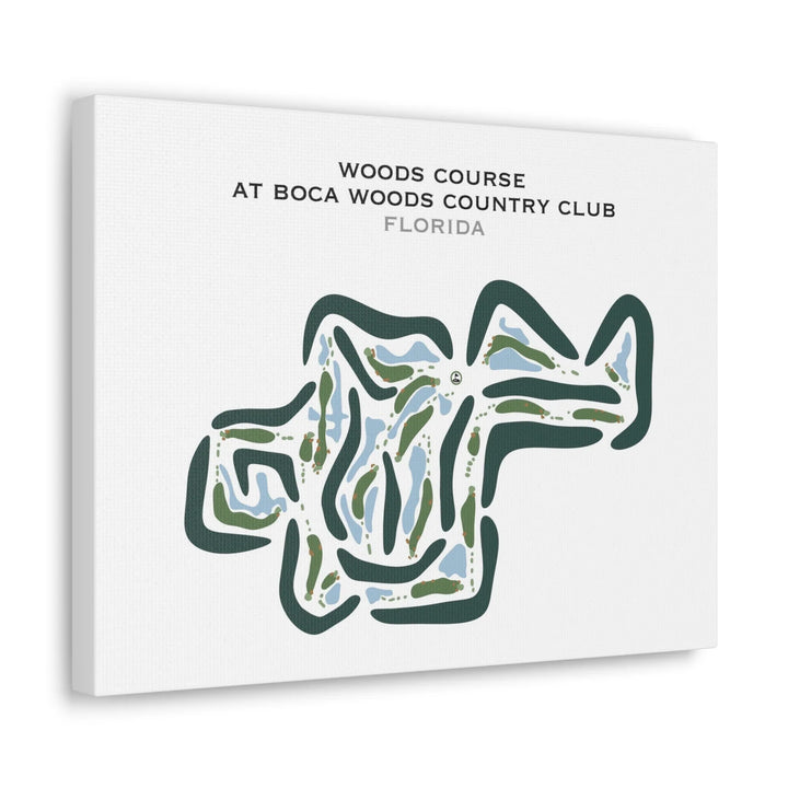 Woods Course at Boca Woods Country Club, Florida - Printed Golf Courses