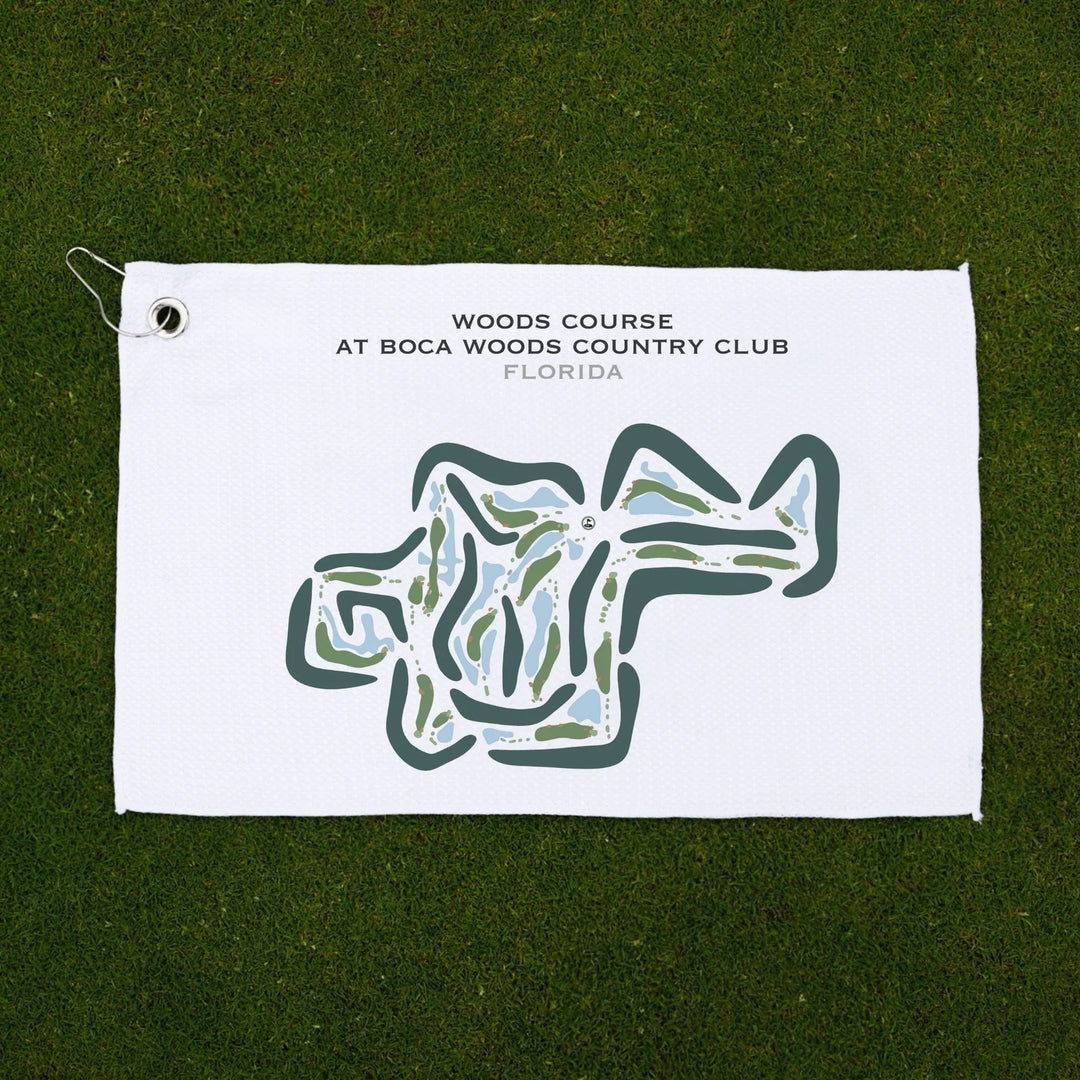 Woods Course at Boca Woods Country Club, Florida - Printed Golf Courses