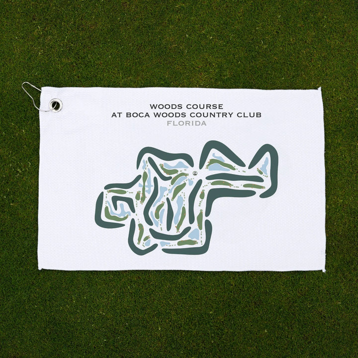 Woods Course at Boca Woods Country Club, Florida - Printed Golf Courses