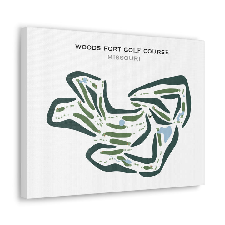 Woods Fort Golf Course, Missouri - Printed Golf Courses