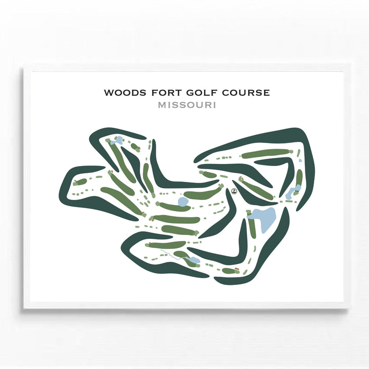 Woods Fort Golf Course, Missouri - Printed Golf Courses