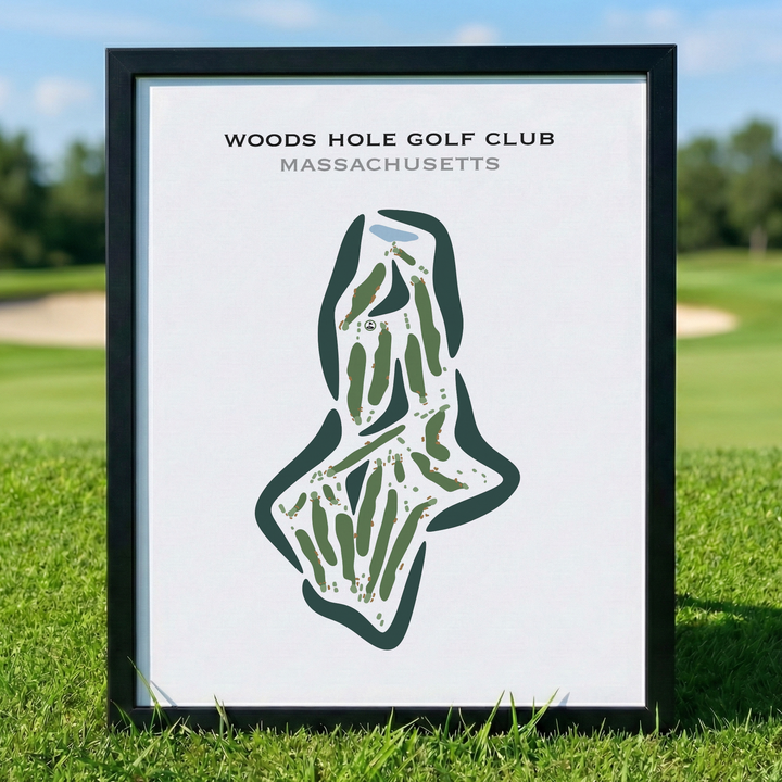 Woods Hole Golf Club, Massachusetts - Printed Golf Courses
