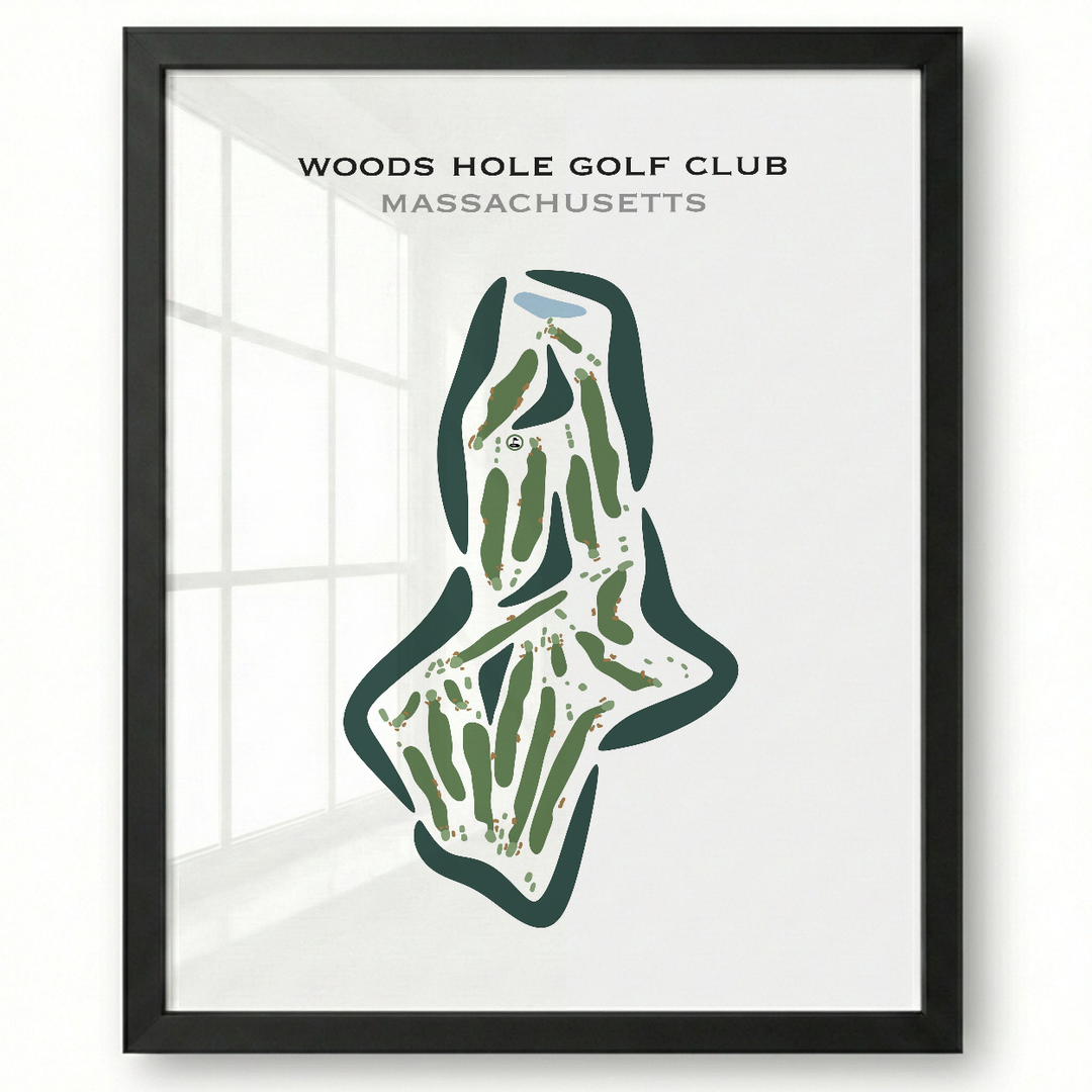 Woods Hole Golf Club, Massachusetts - Printed Golf Courses