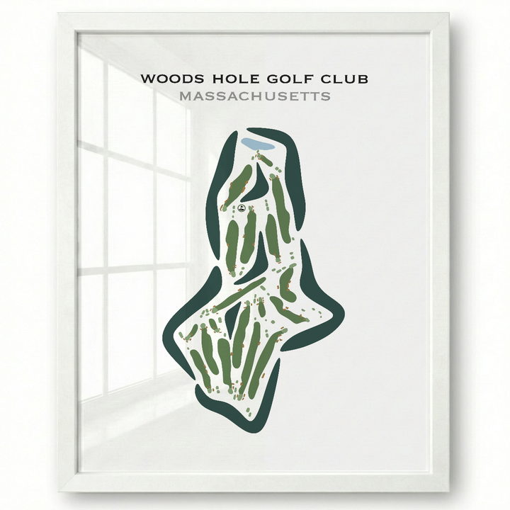 Woods Hole Golf Club, Massachusetts - Printed Golf Courses