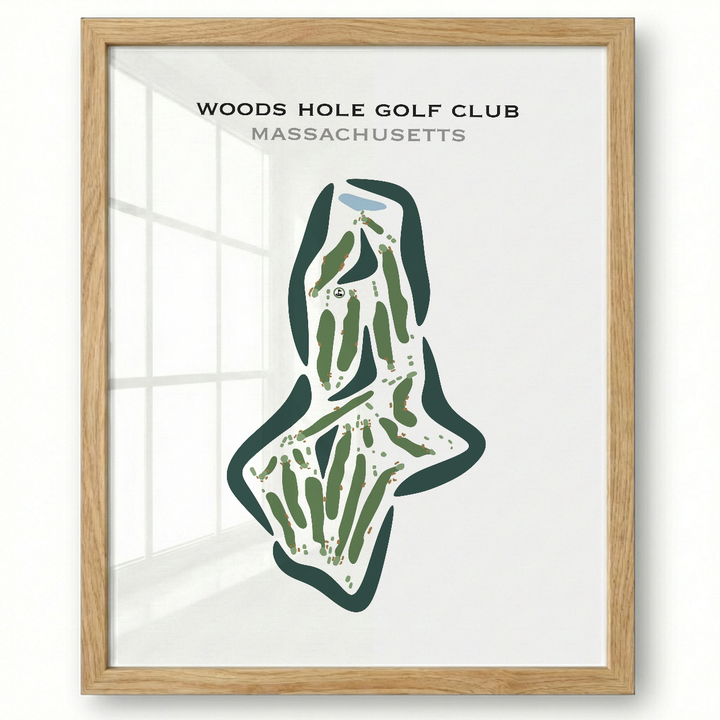 Woods Hole Golf Club, Massachusetts - Printed Golf Courses