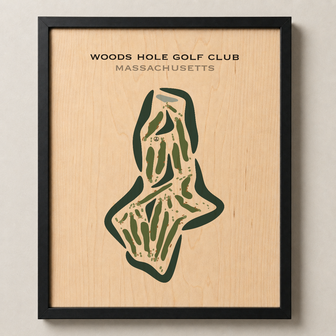 Woods Hole Golf Club, Massachusetts - Printed Golf Courses