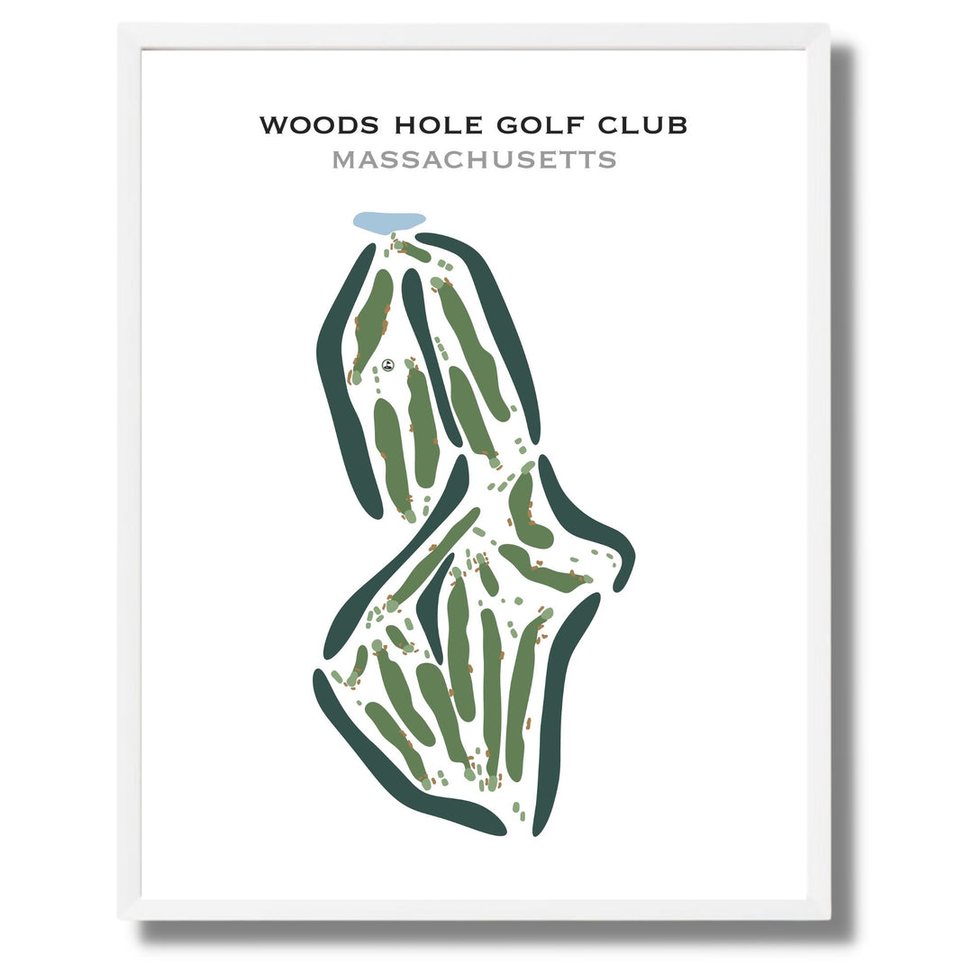 Woods Hole Golf Club, Massachusetts - Printed Golf Courses