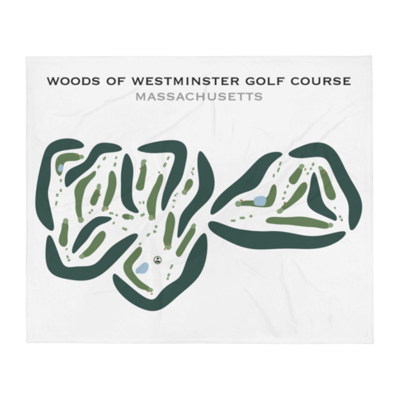 Woods of Westminster Golf Course, Massachusetts - Printed Golf Courses