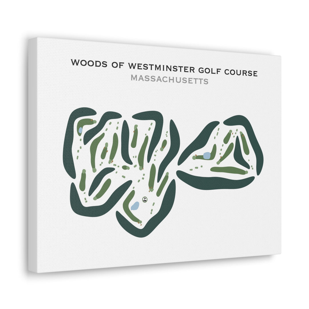 Woods of Westminster Golf Course, Massachusetts - Printed Golf Courses