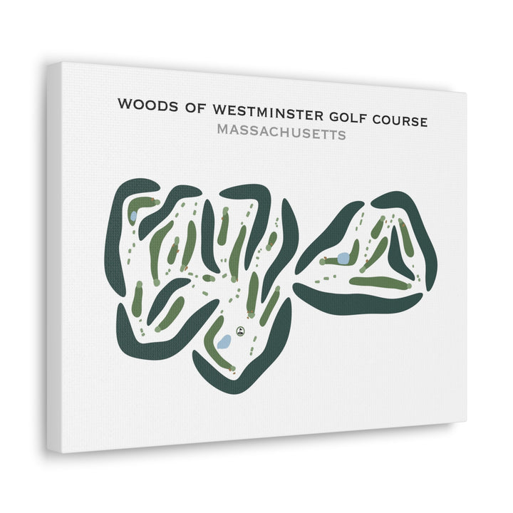 Woods of Westminster Golf Course, Massachusetts - Printed Golf Courses