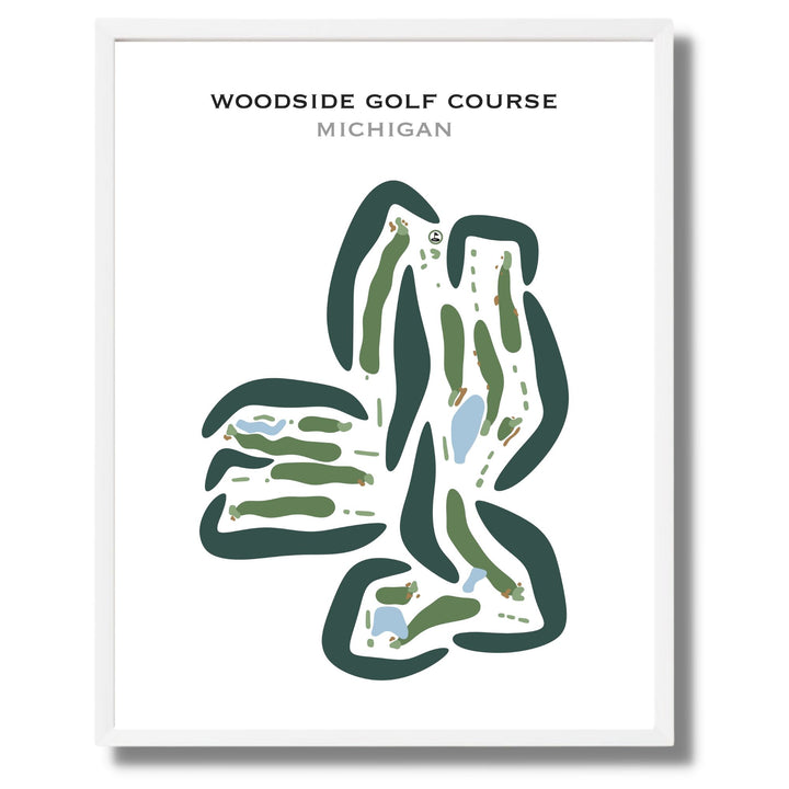 Woodside Golf Course, Michigan - Printed Golf Courses