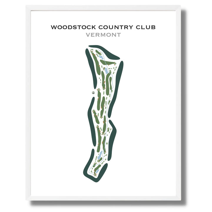 Woodstock Country Club, Vermont - Printed Golf Course