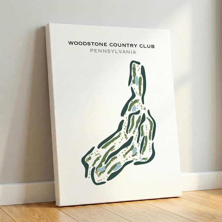 Woodstone Country Club, Pennsylvania - Printed Golf Course