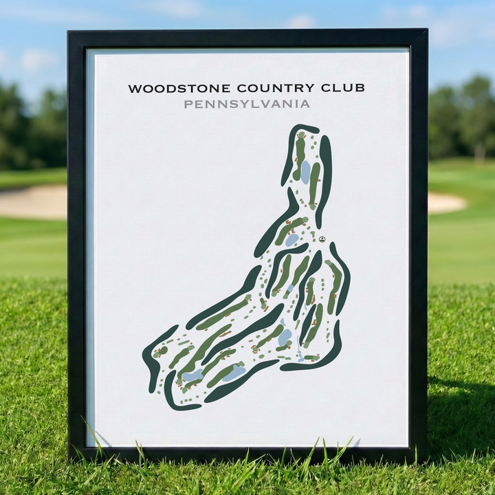 Woodstone Country Club, Pennsylvania - Printed Golf Course