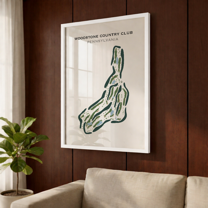 Woodstone Country Club, Pennsylvania - Printed Golf Course