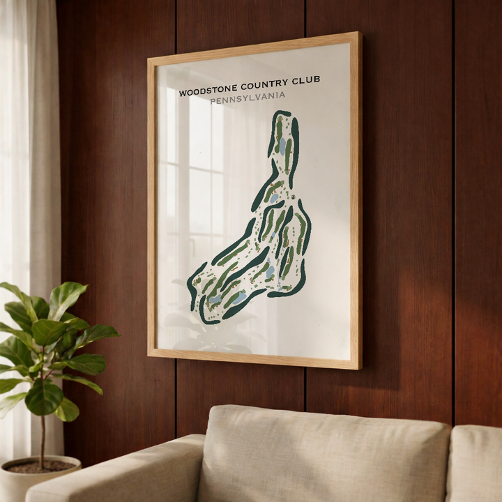 Woodstone Country Club, Pennsylvania - Printed Golf Course