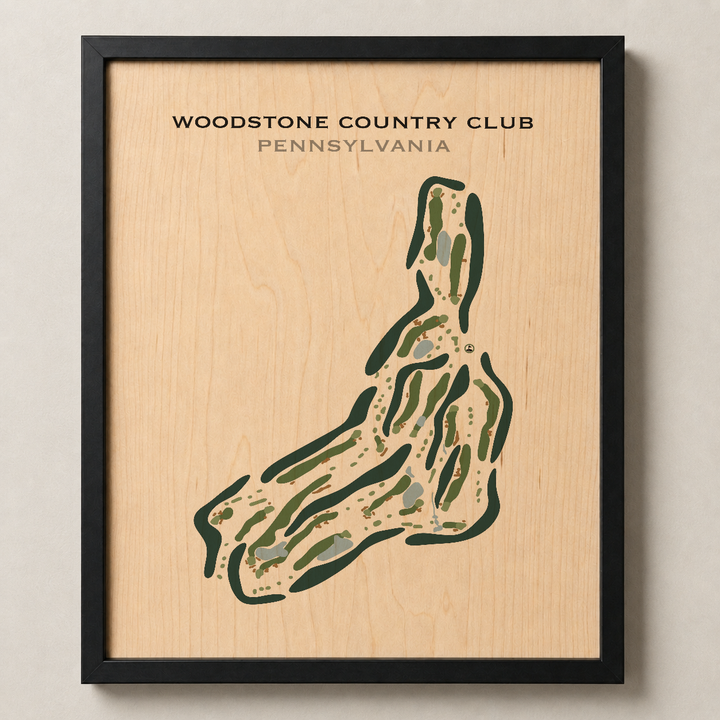 Woodstone Country Club, Pennsylvania - Printed Golf Course