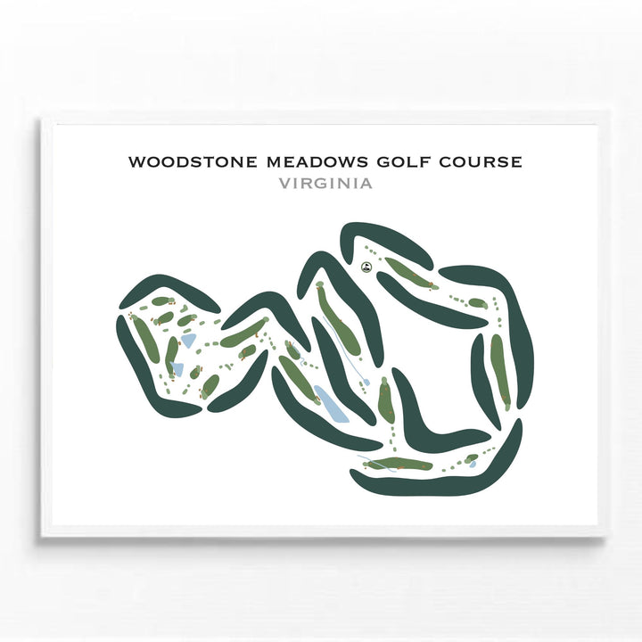 Woodstone Meadows Golf Course, Virginia - Printed Golf Courses