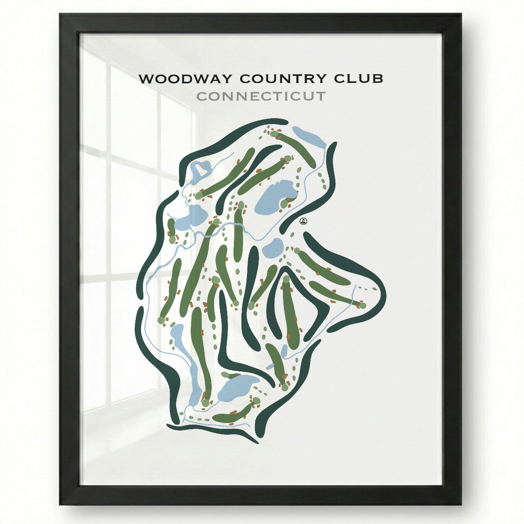 Woodway Country Club, Connecticut - Printed Golf Courses