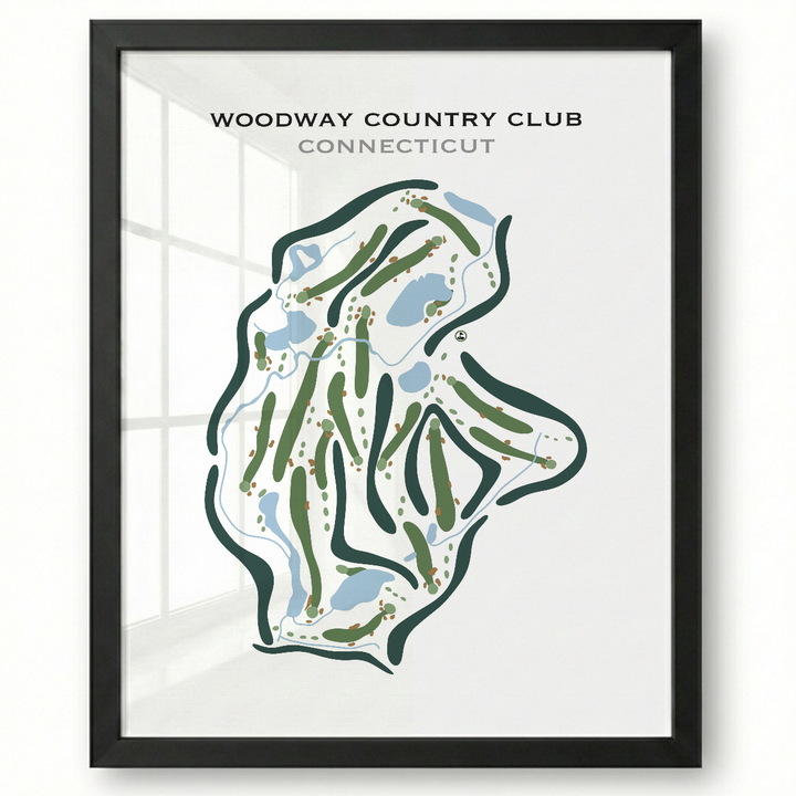Woodway Country Club, Connecticut - Printed Golf Courses