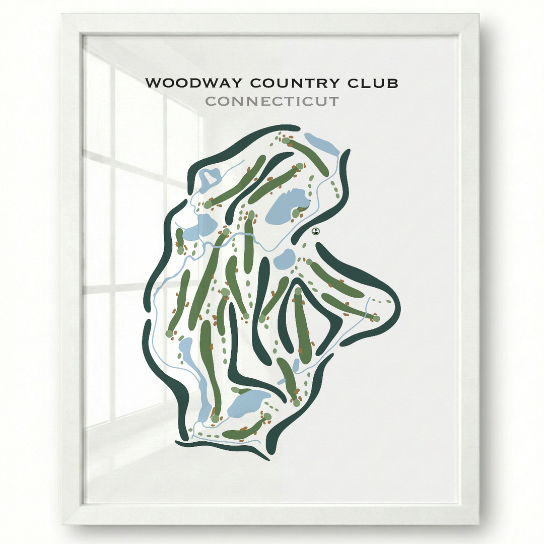 Woodway Country Club, Connecticut - Printed Golf Courses