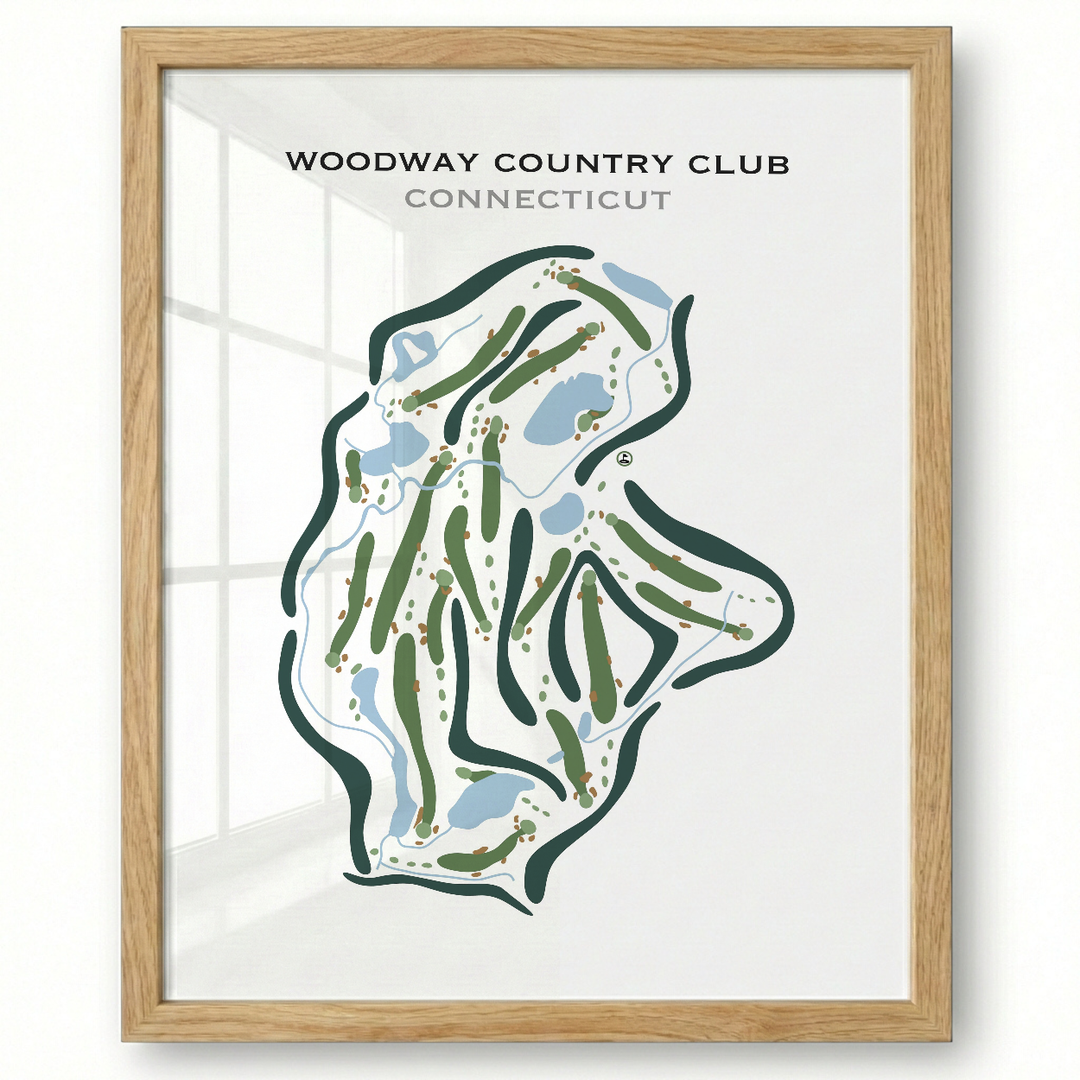 Woodway Country Club, Connecticut - Printed Golf Courses