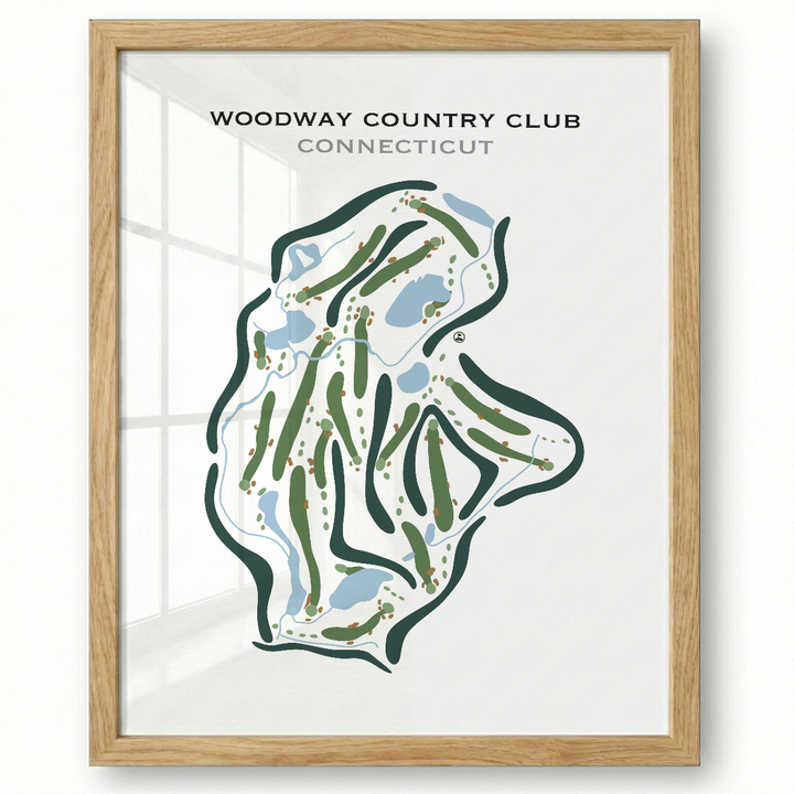 Woodway Country Club, Connecticut - Printed Golf Courses