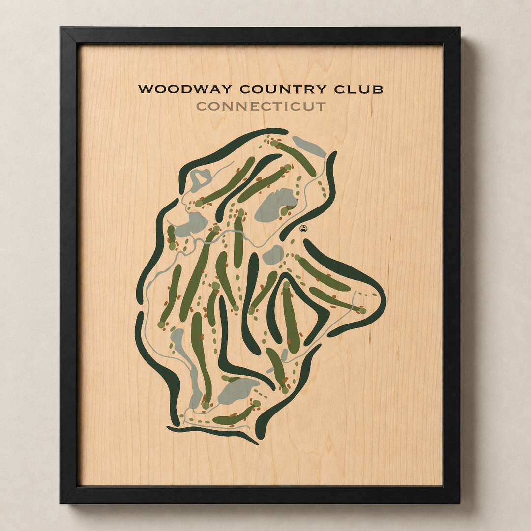 Woodway Country Club, Connecticut - Printed Golf Courses