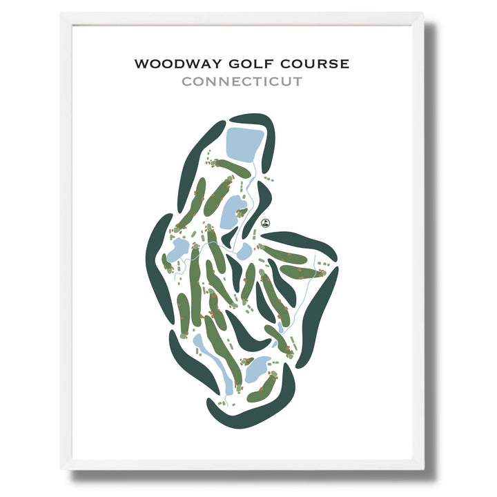 Woodway Golf Course, Connecticut - Printed Golf Courses