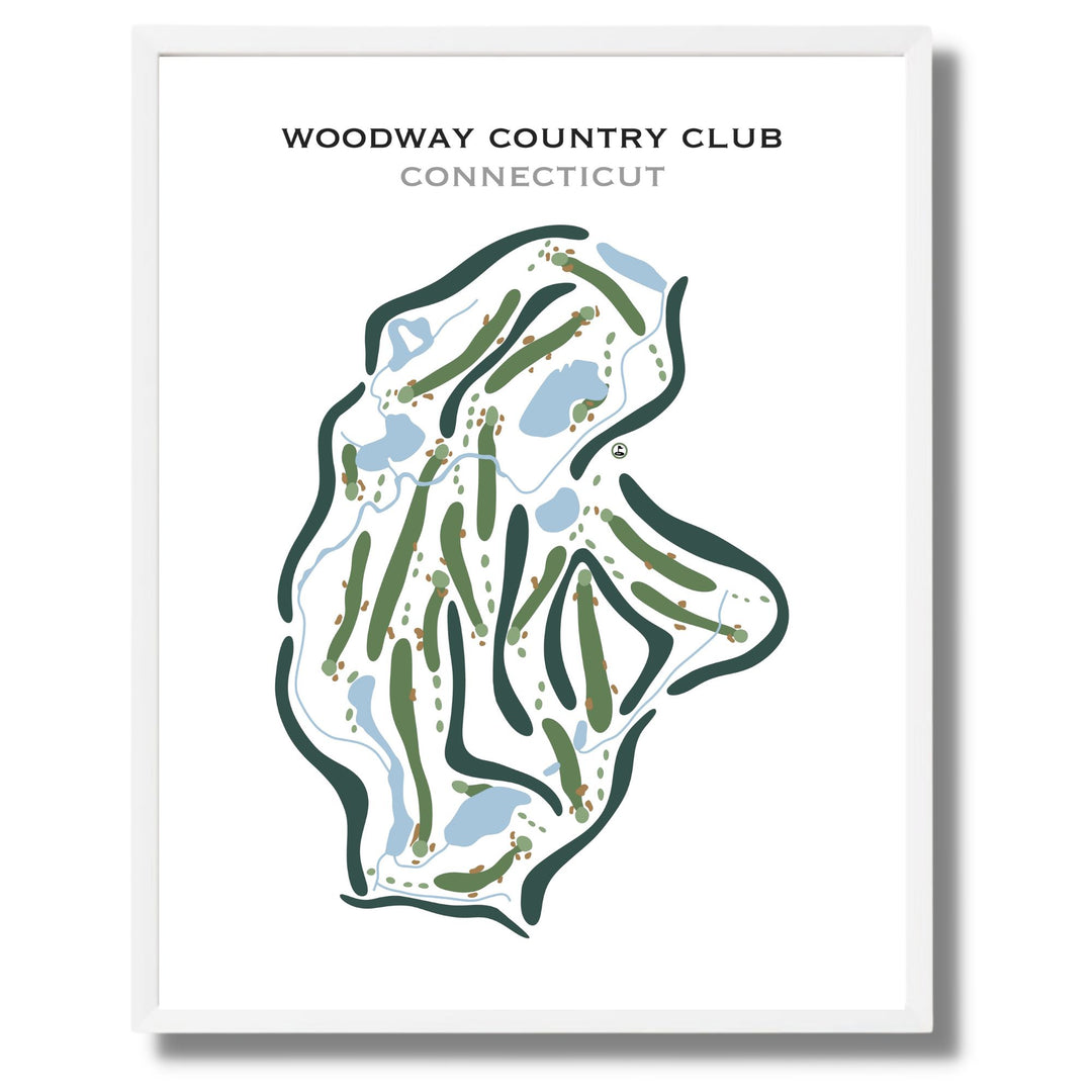 Woodway Country Club, Connecticut - Printed Golf Courses