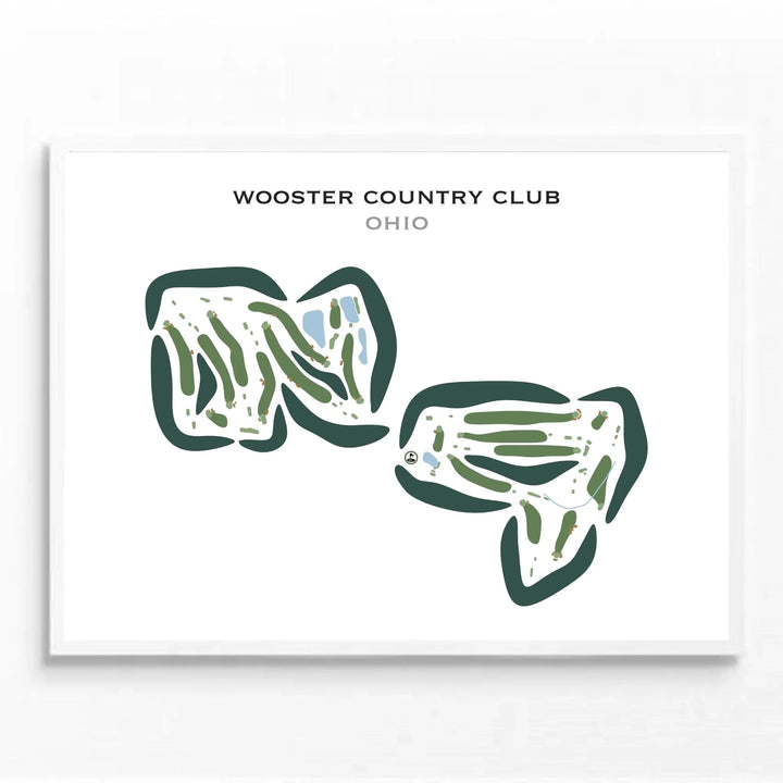 Wooster Country Club, Ohio - Printed Golf Courses