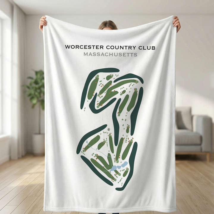 Worcester Country Club, Massachusetts - Printed Golf Courses