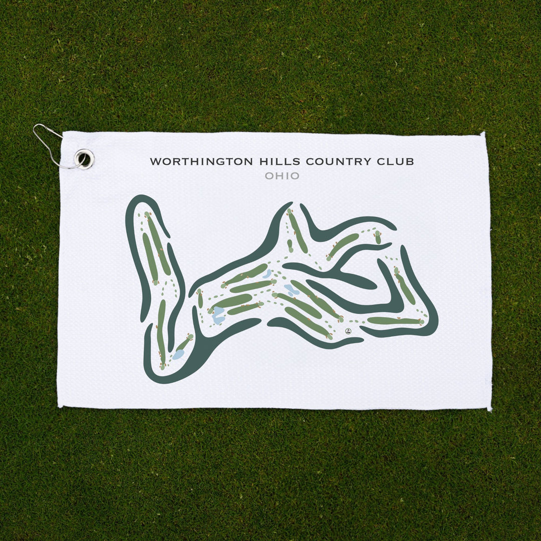 Worthington Hills Country Club, Ohio - Printed Golf Courses