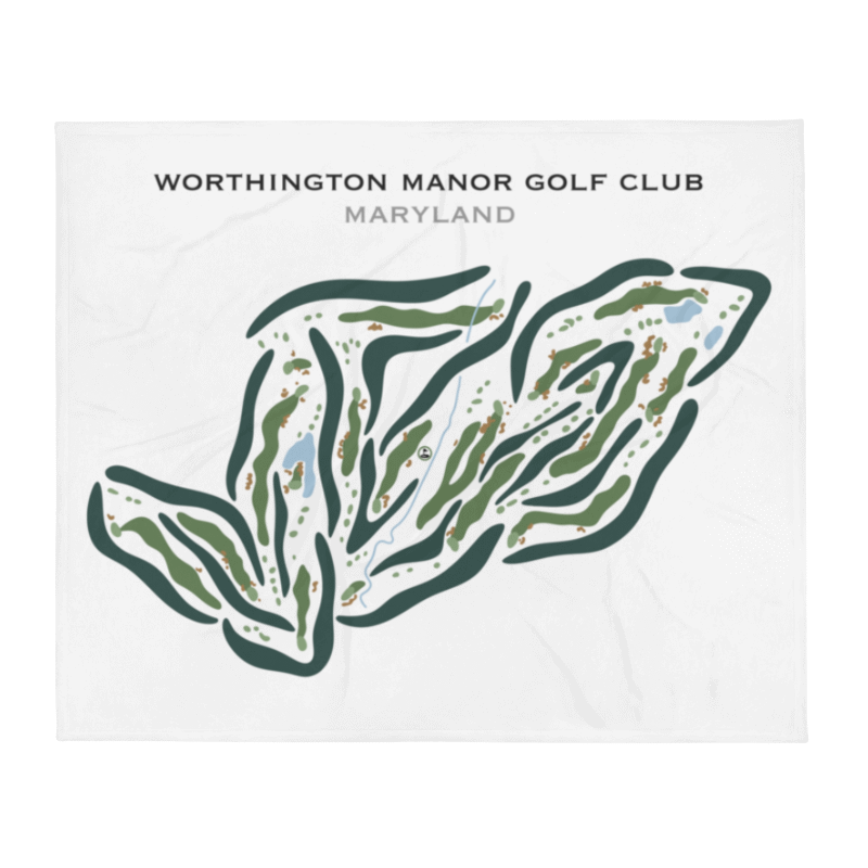 Worthington Manor Golf Club, Maryland - Printed Golf Courses