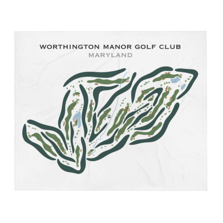 Worthington Manor Golf Club, Maryland - Printed Golf Courses