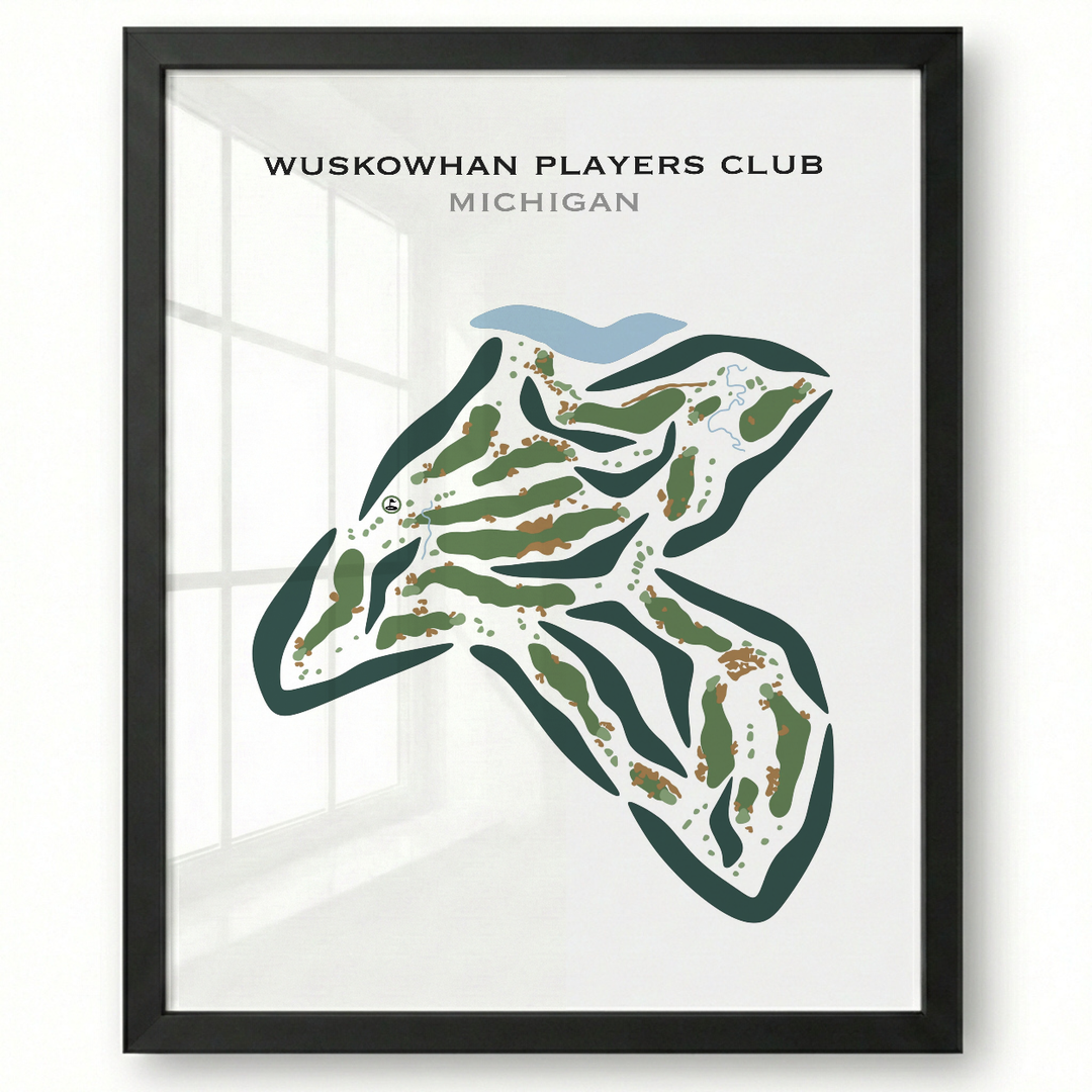 Wuskowhan Players Club, Michigan - Printed Golf Courses