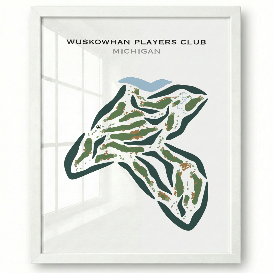 Wuskowhan Players Club, Michigan - Printed Golf Courses