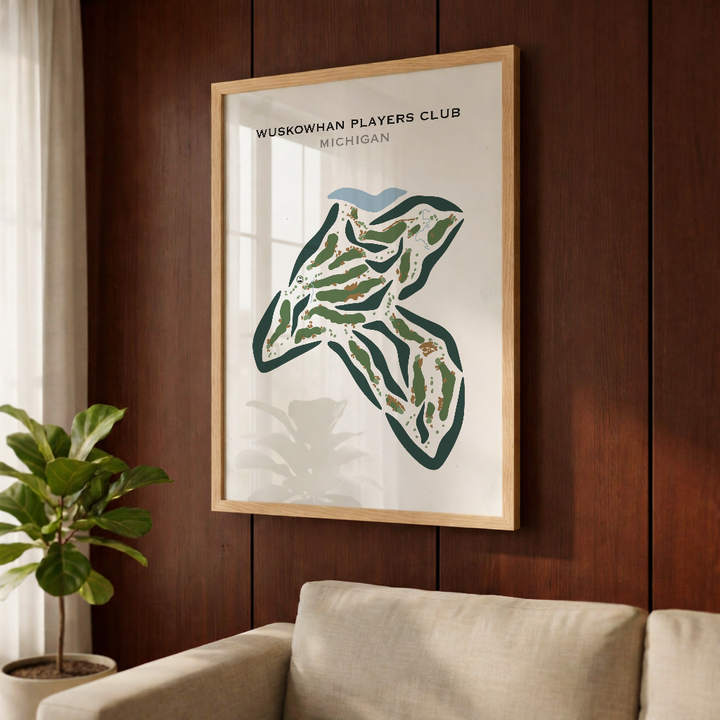 Wuskowhan Players Club, Michigan - Printed Golf Courses