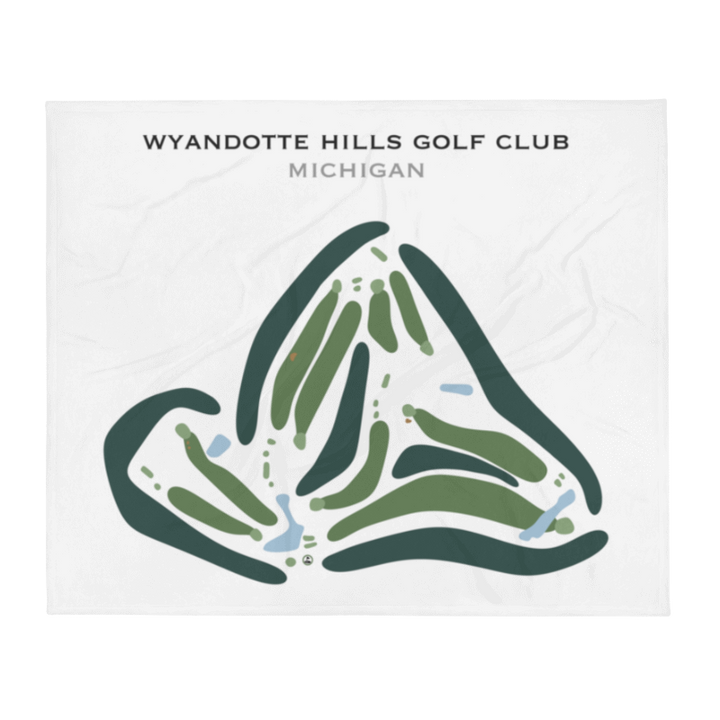 Wyandotte Hills Golf Club, Michigan - Printed Golf Courses