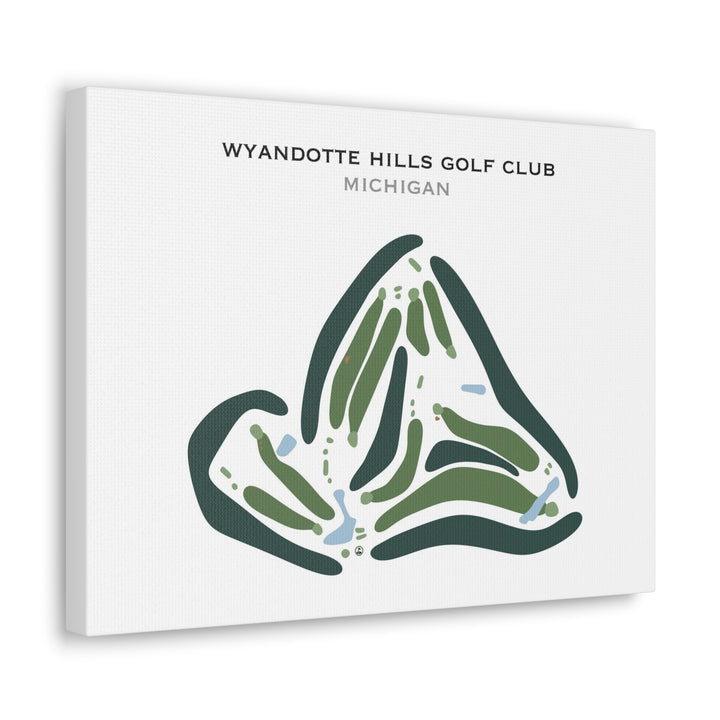 Wyandotte Hills Golf Club, Michigan - Printed Golf Courses