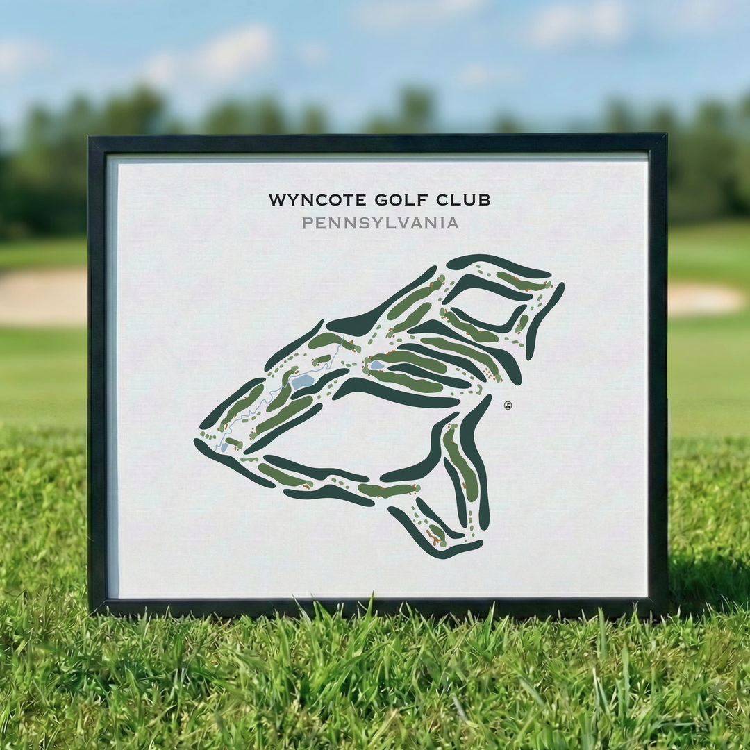 Wyncote Golf Club, Pennsylvania - Printed Golf Course