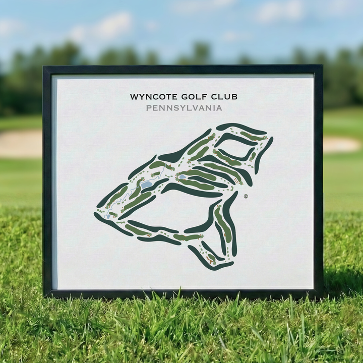 Wyncote Golf Club, Pennsylvania - Printed Golf Course